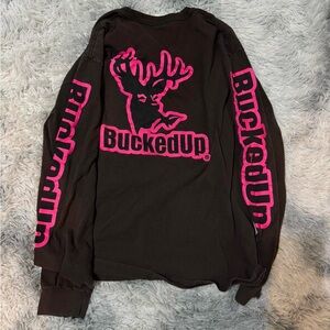 Bucked Up brown long sleeve shirt